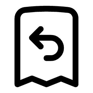 Receipt Refund Icon from Heroicons Outline Set