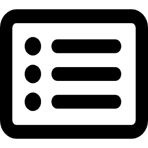 Rectangle List Icon from Font Awesome Regular Set