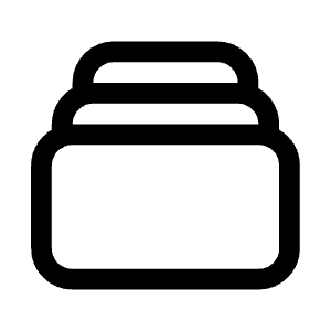 Rectangle Stack Icon from Heroicons Outline Set