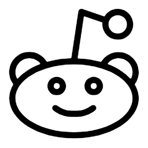 Reddit Alien Alt Icon from Unicons Thinline Set