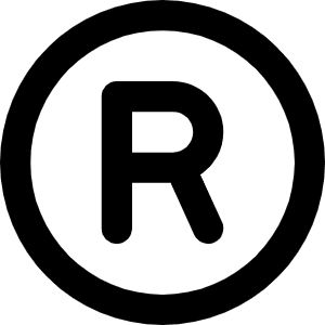 Registered Icon from Font Awesome Regular Set