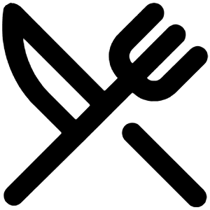 Restaurant Icon from Unicons Line Set