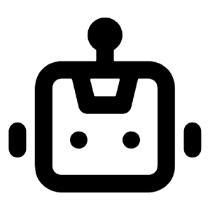 Robot Icon from Unicons Line Set