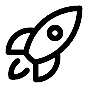 Rocket Launch Icon from Heroicons Outline Set