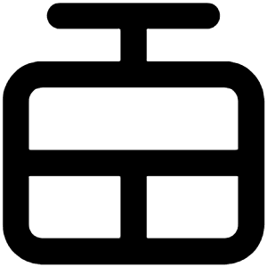 Rope Way Icon from Unicons Line Set