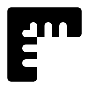 Ruler Combined Icon from Unicons Solid Set