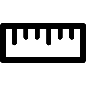 Ruler Horizontal Icon from Radix Set