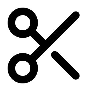 Scissors Icon from Feather Set