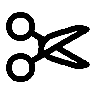 Scissors Icon from Heroicons Outline Set