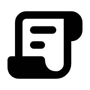 Scroll Text Icon from Majesticons Solid Set