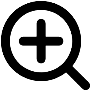 Search Plus Icon from Unicons Line Set