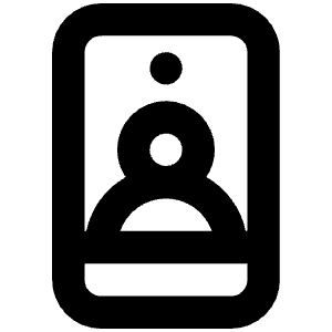 Selfie Icon from Unicons Line Set