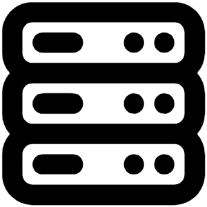 Server Icon from Unicons Line Set