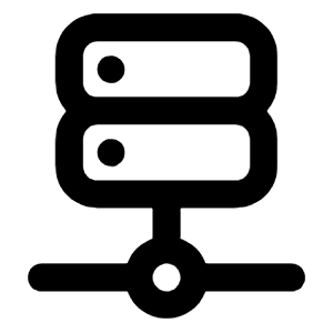 Server Network Icon from Unicons Line Set