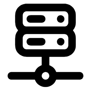 Server Network Alt Icon from Unicons Line Set