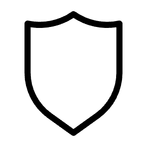 Shield Icon from Unicons Thinline Set