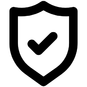 Shield Check Icon from Unicons Line Set