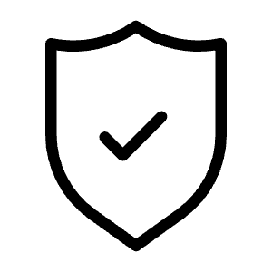 Shield Check Icon from Unicons Thinline Set