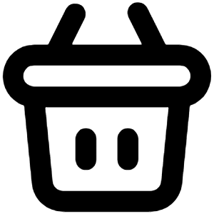 Shopping Basket Icon from Unicons Line Set