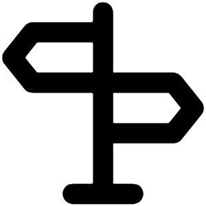 Sign Alt Icon from Unicons Line Set