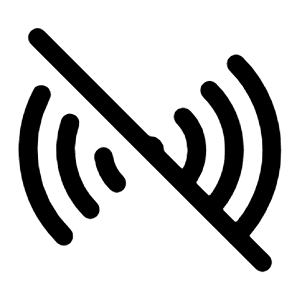 Signal Slash Icon from Heroicons Outline Set