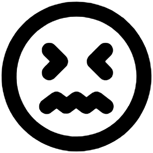 Silent Squint Icon from Unicons Line Set