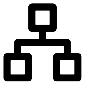 Sitemap Icon from Unicons Line Set