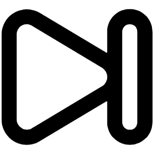 Skip Forward Icon from Unicons Line Set