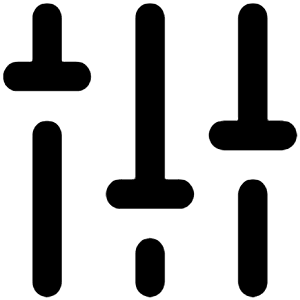 Sliders V Icon from Unicons Line Set
