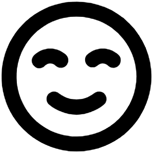 Smile Beam Icon from Unicons Line Set