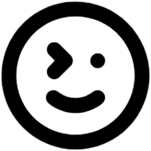 Smile Squint Wink Icon from Unicons Line Set