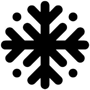 Snowflake Alt Icon from Unicons Line Set