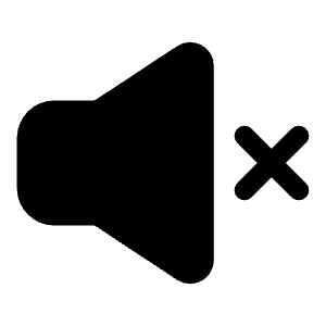 Sound Off Icon from Iconoir Solid Set