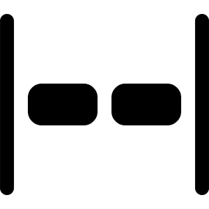Space Evenly Horizontally Icon from Radix Set