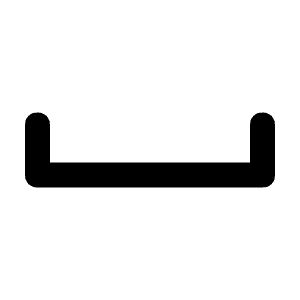 Space Key Icon from Unicons Solid Set