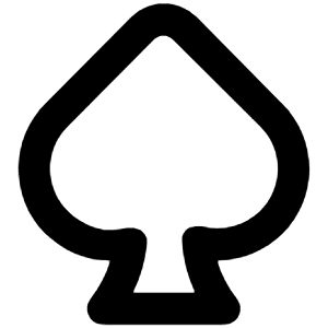 Spade Icon from Unicons Line Set