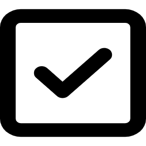 Square Check Icon from Font Awesome Regular Set