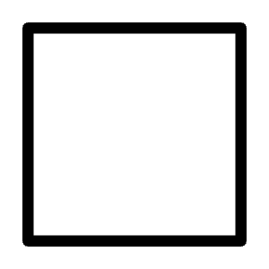 Square Full Icon from Unicons Thinline Set