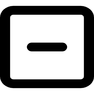 Square Minus Icon from Font Awesome Regular Set