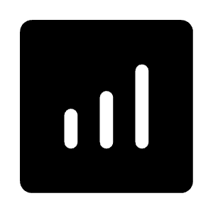 Stats Up Square Icon from Iconoir Solid Set