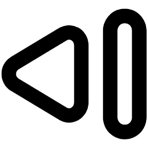 Step Backward Alt Icon from Unicons Line Set