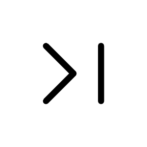 Step Forward Icon from Unicons Thinline Set