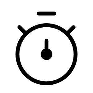 Stopwatch Icon from Unicons Thinline Set
