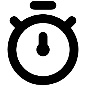 Stopwatch Icon from Unicons Line Set