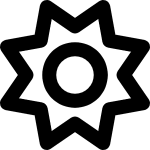 Sun Icon from Font Awesome Regular Set
