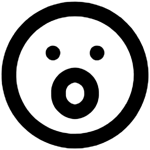 Surprise Icon from Unicons Line Set