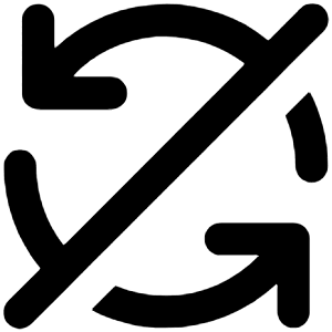 Sync Slash Icon from Unicons Line Set
