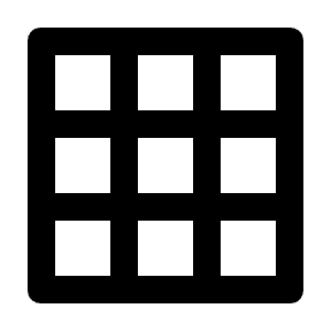 Table Icon from Unicons Solid Set