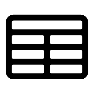 Table Cells Icon from Heroicons Outline Set