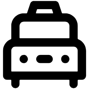 Taxi Icon from Unicons Line Set